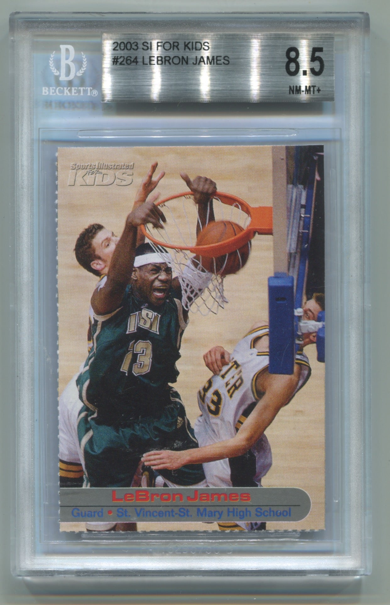 2003 SI for Kids #264 LeBron James BGS 8.5 (Rookie)
