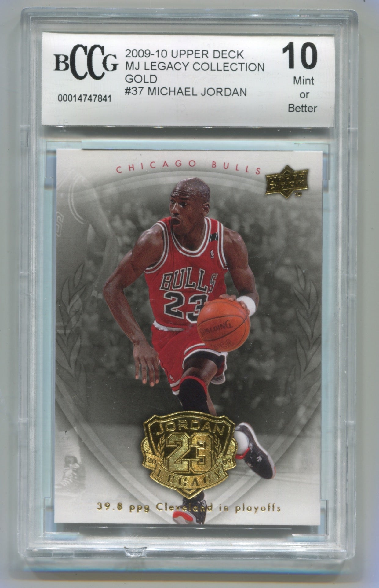 2009-10 Upper Deck MJ Legacy Collection Gold #37 Michael Jordan BCCG 10