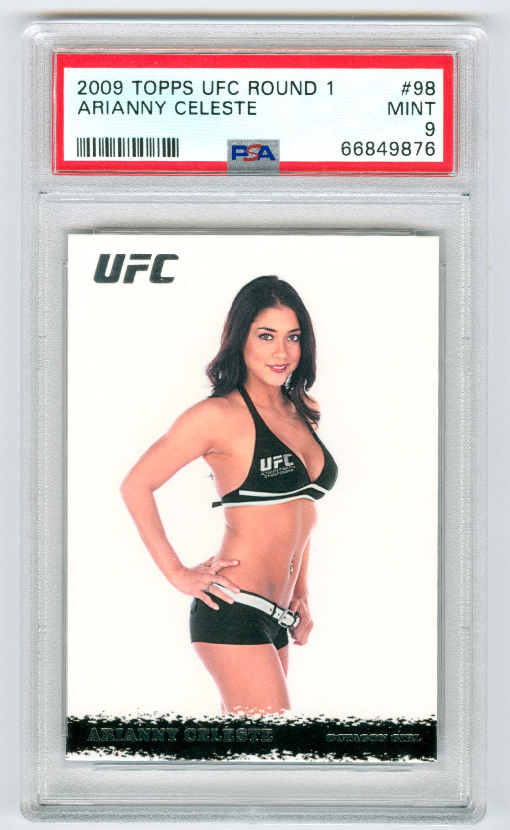 2009 Topps UFC Round 1 #98 Arianny Celeste PSA 9 (Rookie)