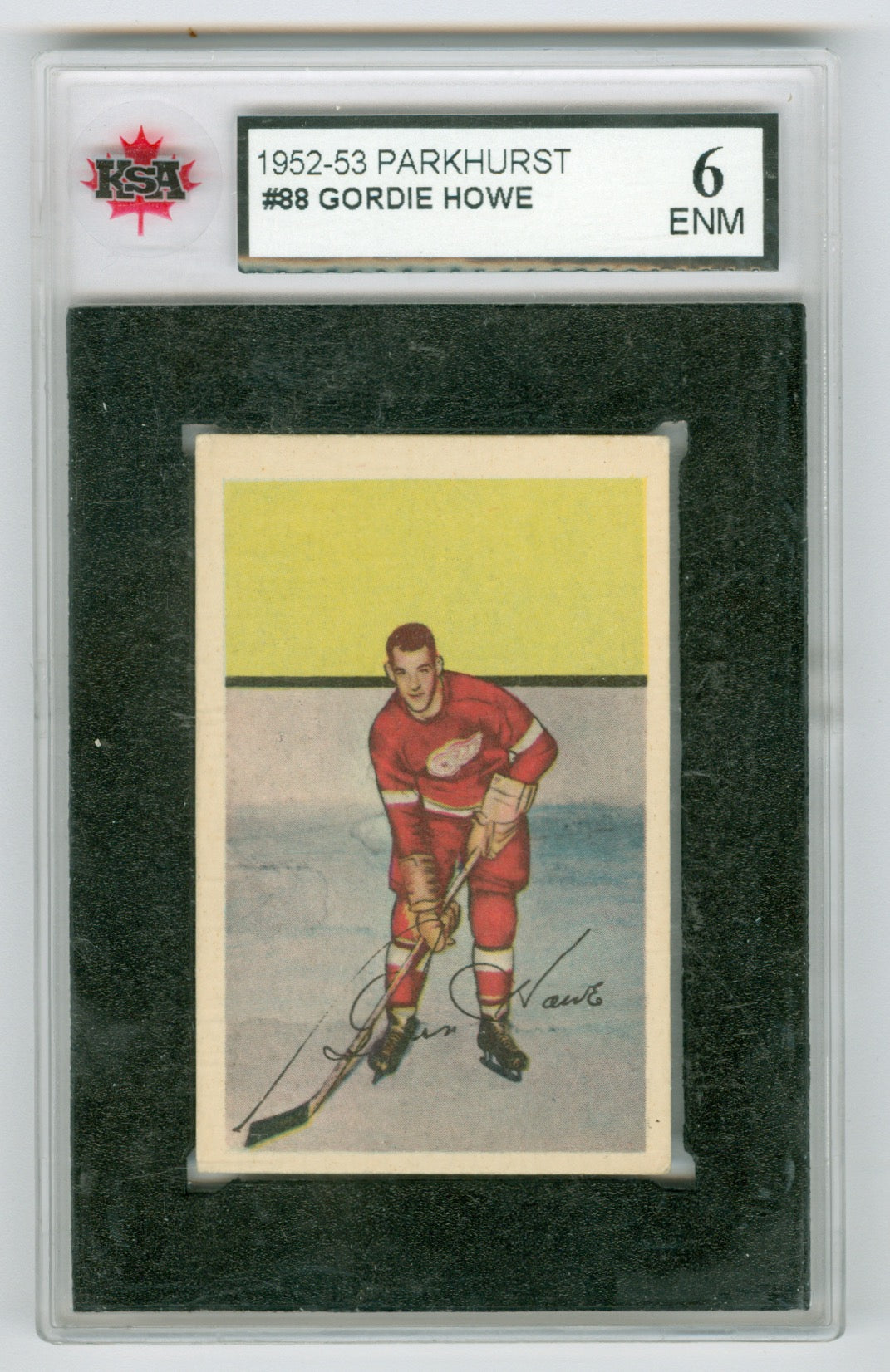 1952-53 Parkhurst #88 Gordie Howe KSA 6