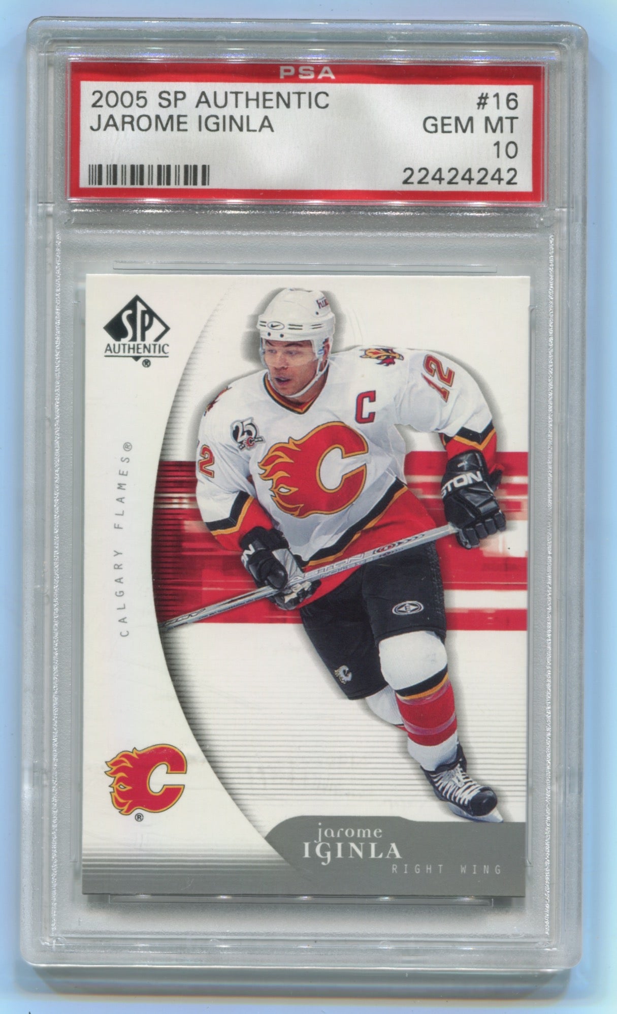 2005-06 SP Authentic #16 Jarome Iginla PSA 10