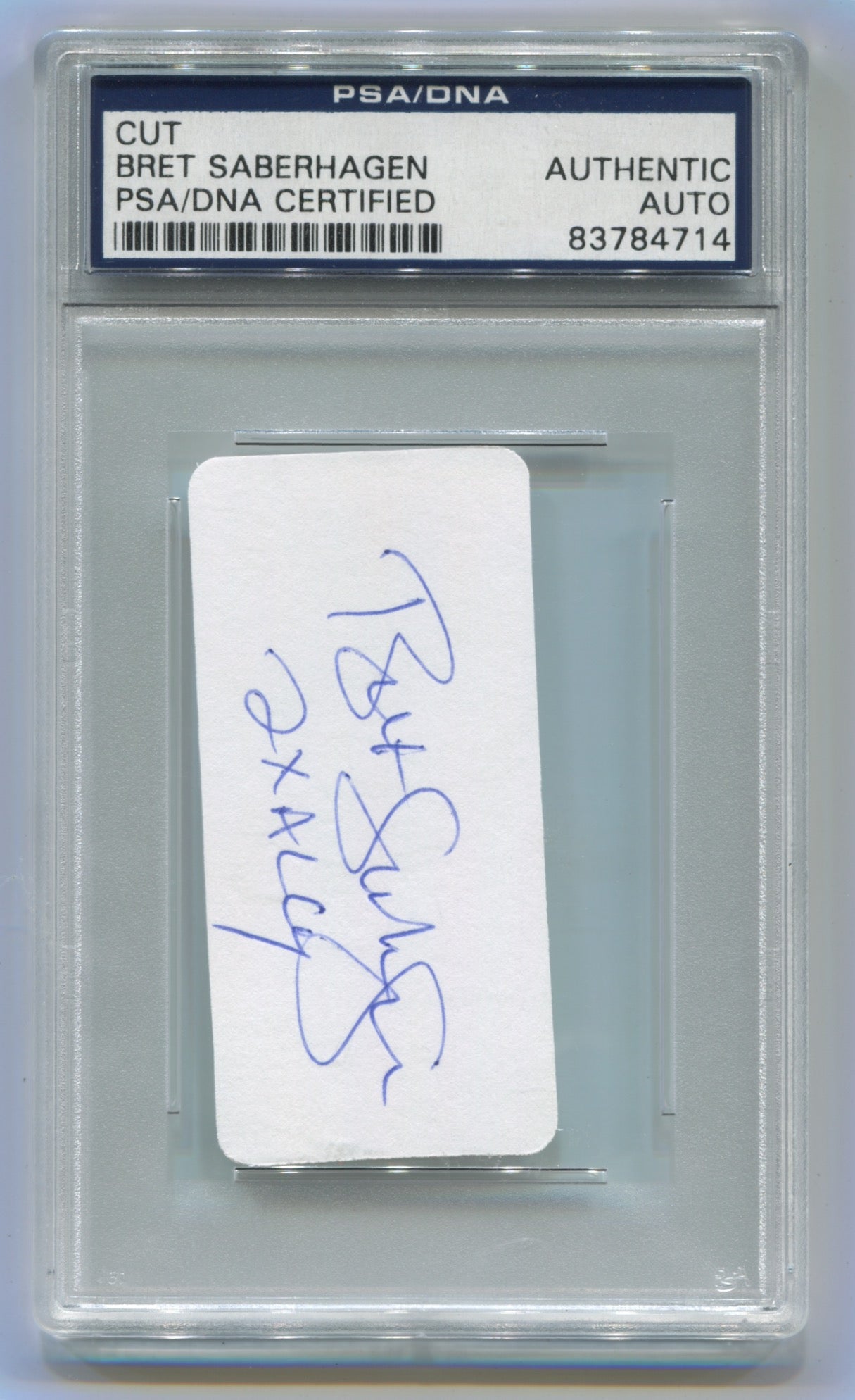 Bret Saberhagen Cut Auto PSA/DNA Authentic Auto