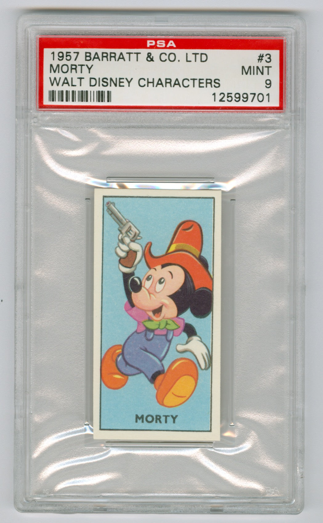 1957 Barratt & Co. Ltd. Walt Disney Characters #3 Morty PSA 9