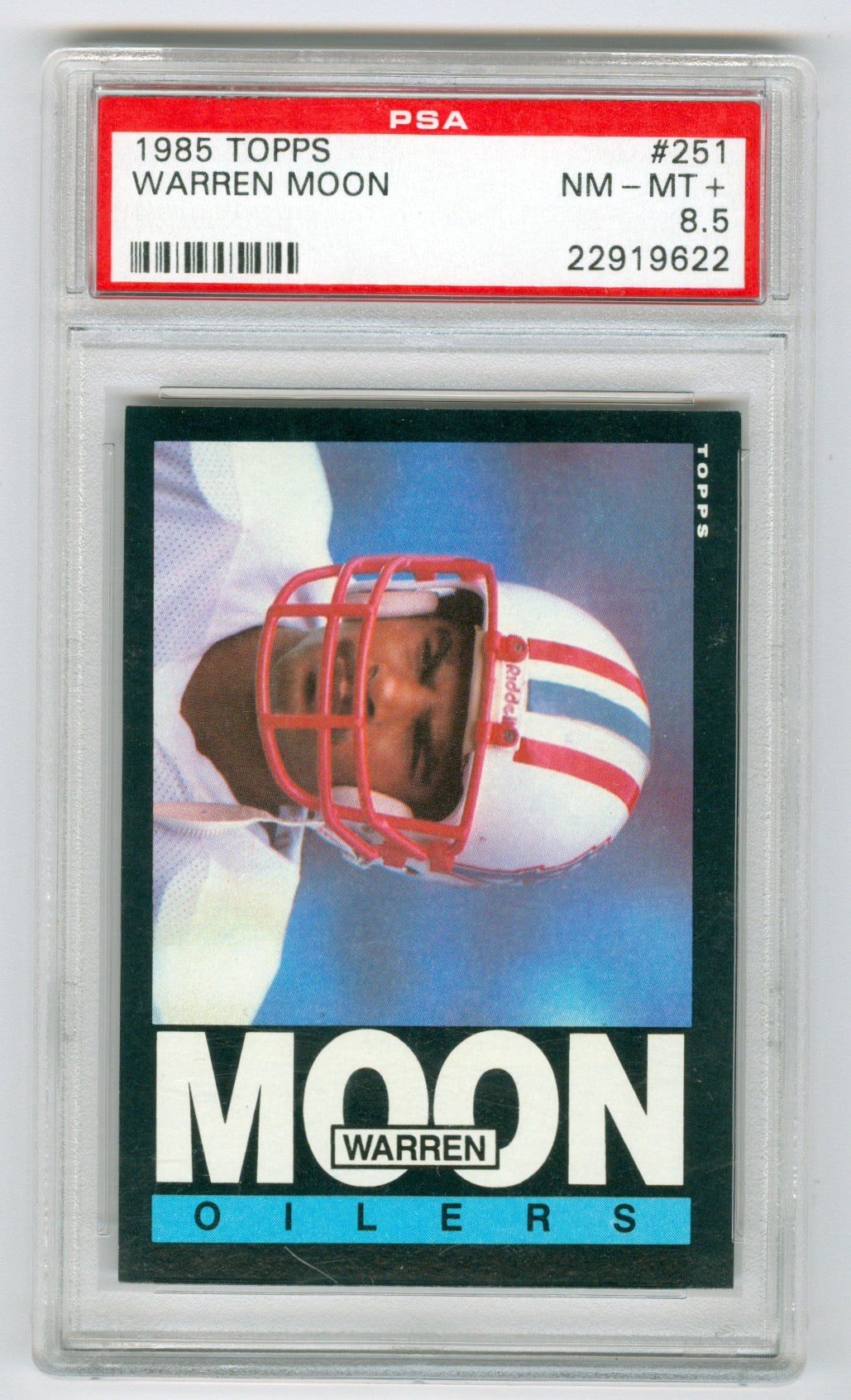 1985 Topps #251 Warren Moon PSA 8.5 (Rookie)