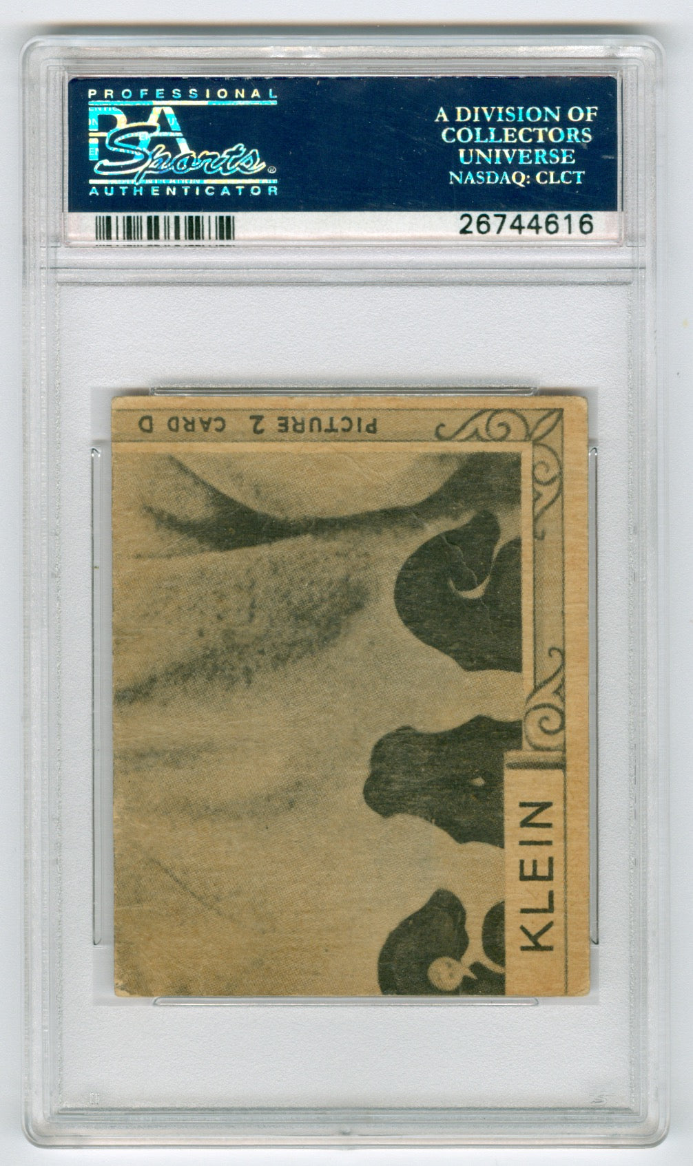 1935 Goudey 4-in-1 #4-2 Mickey Cochrane/Charlie Gehringer/Tommy Bridges/Billy Rogell/2D (Chuck Klein Puzzle) PSA 1 | Eastridge Sports Cards