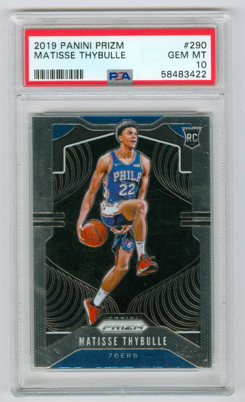2019-20 Panini Prizm #290 Matisse Thybulle PSA 10 (Rookie)