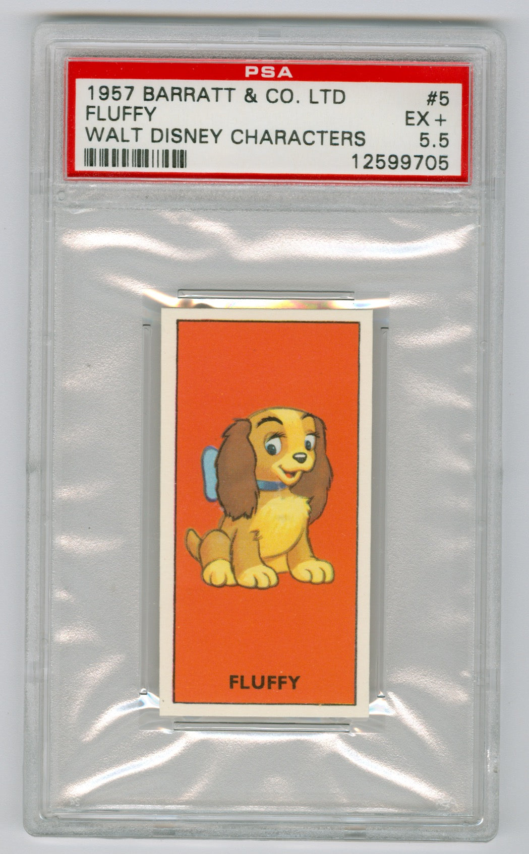 1957 Barratt & Co. Ltd. Walt Disney Characters #5 Fluffy PSA 5.5