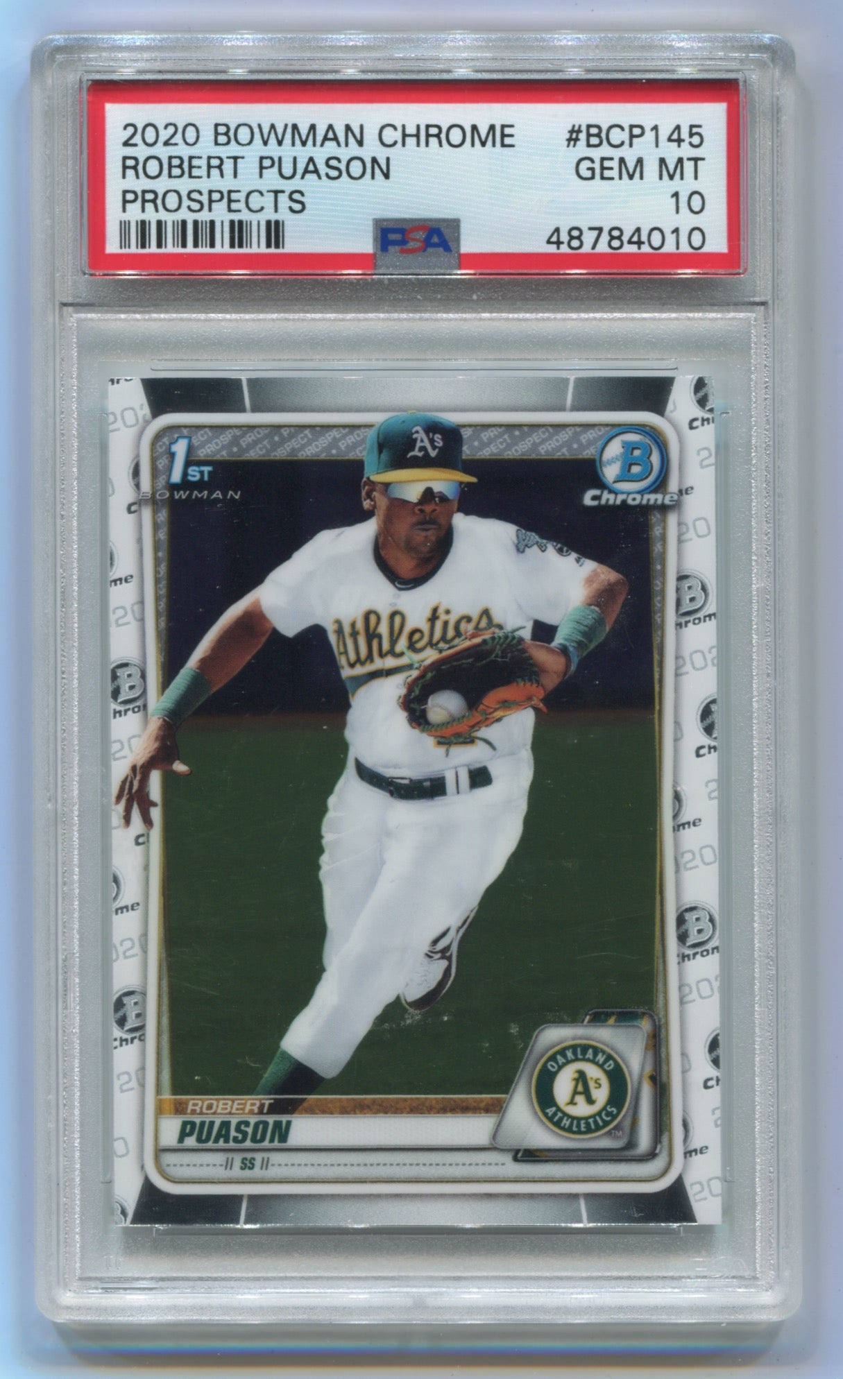 2020 Bowman Chrome Prospects #BCP145 Robert Puason PSA 10