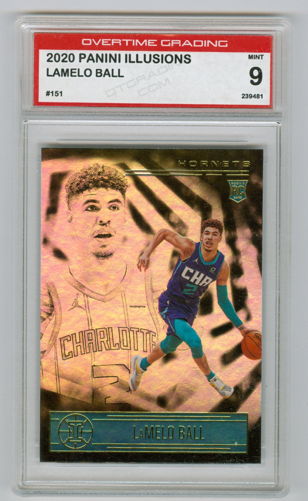 2020-21 Panini Illusions #151 Lamelo Ball OTG 9 (Rookie)