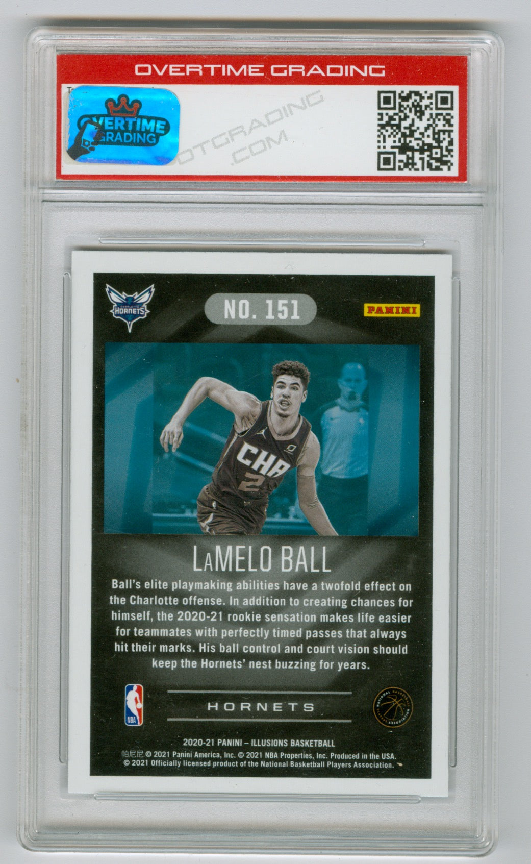 2020-21 Panini Illusions #151 Lamelo Ball OTG 9 (Rookie)