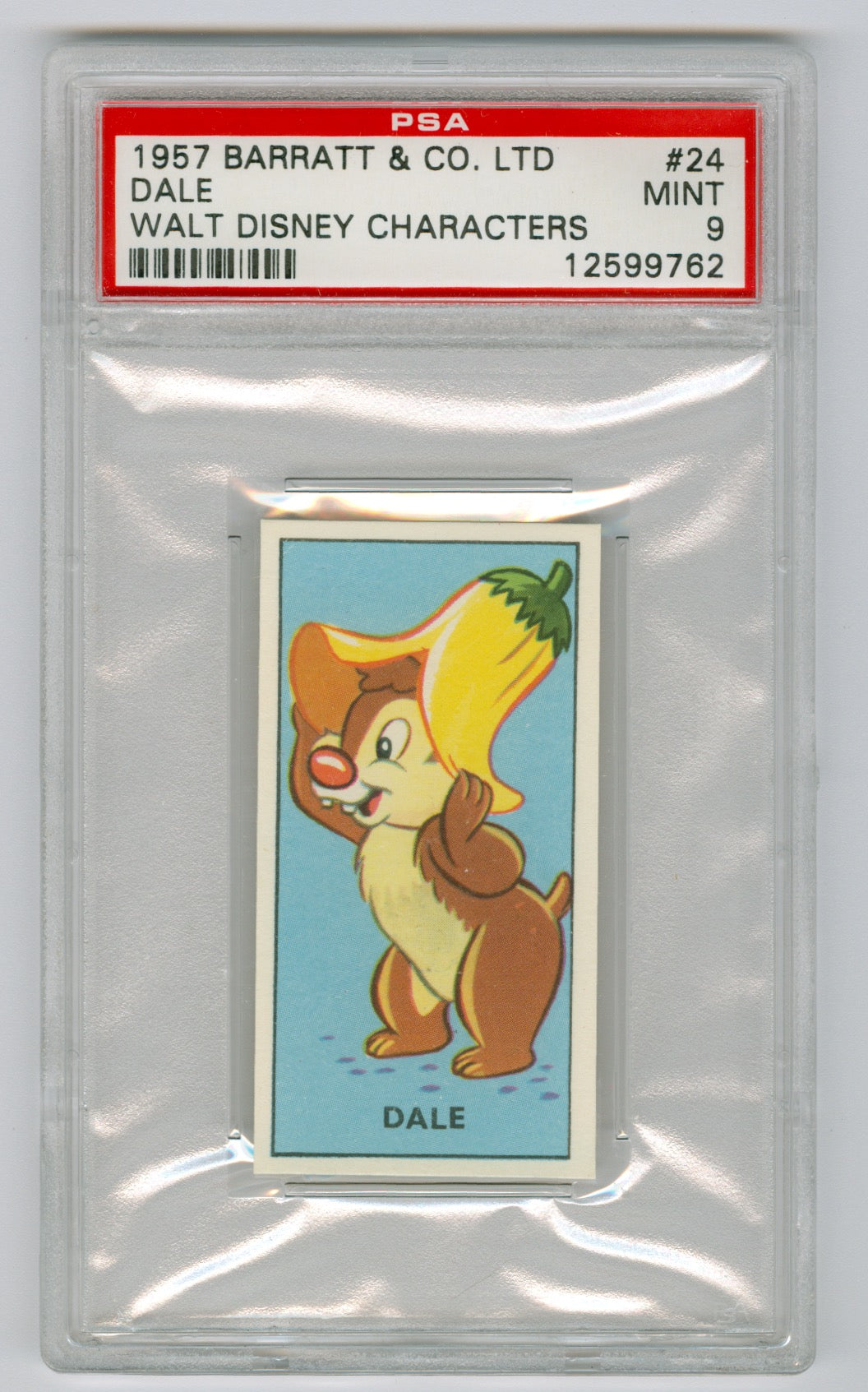 1957 Barratt & Co. Ltd. Walt Disney Characters #24 Dale PSA 9