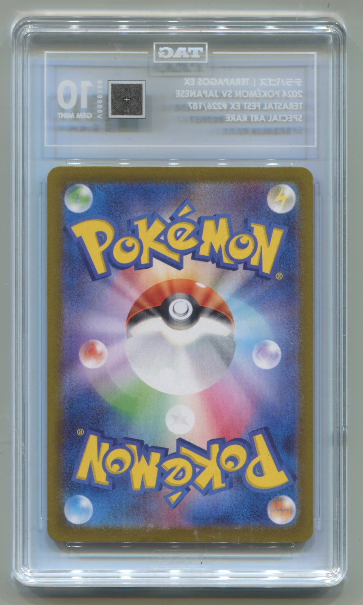 2024 Pokemon Japanese Terastal Festival #226 Terapagos ex- Special Art Rare TAG 10