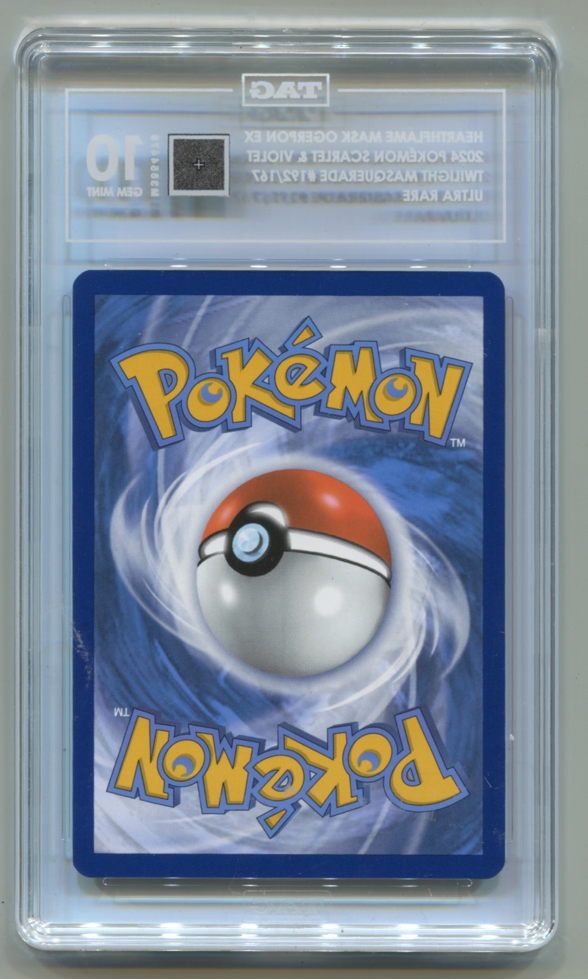 2024 Pokemon Twilight Masquerade #192 Hearthflame Mask Ogerpon ex- Ultra Rare TAG 10