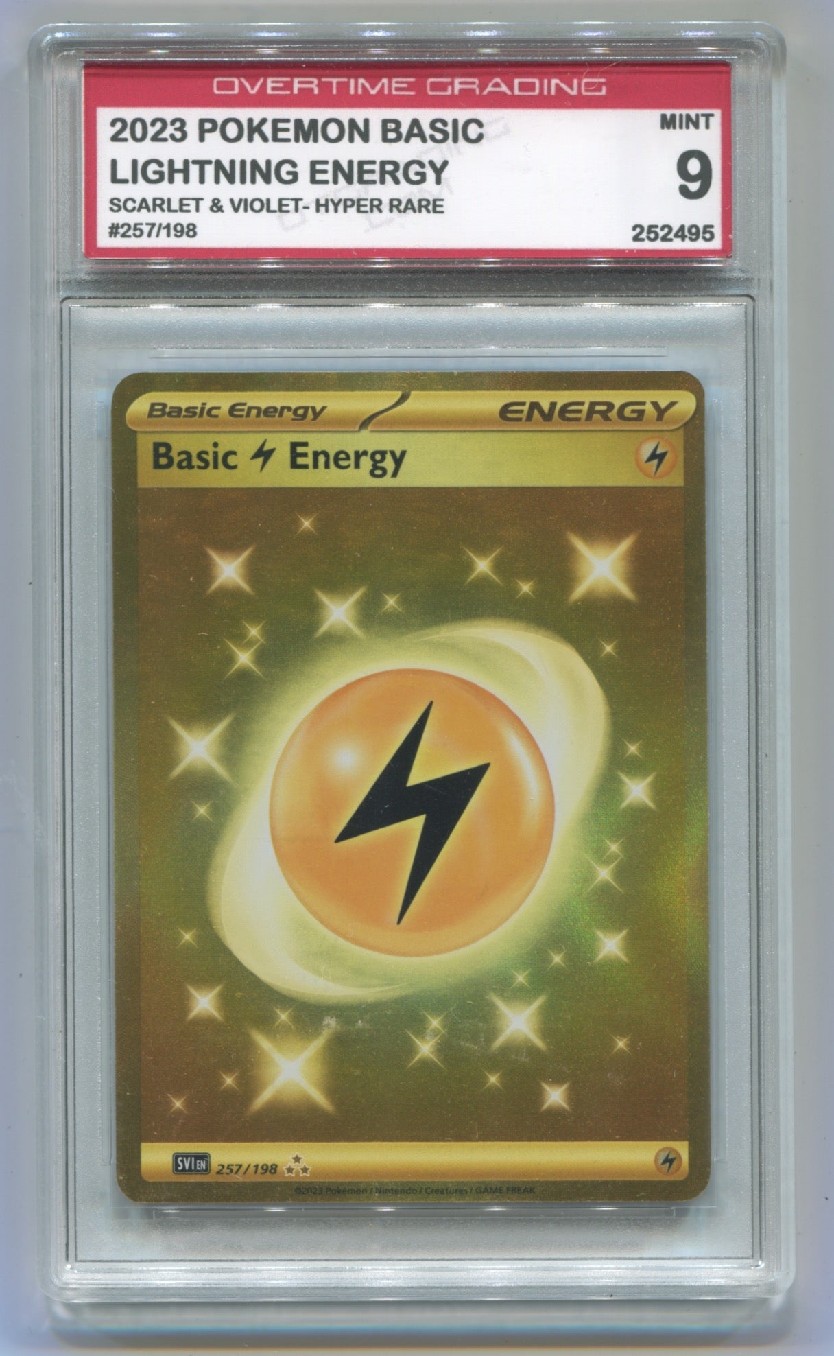 2023 Pokemon Scarlet & Violet #257 Lightning Energy- Hyper Rare OTG 9