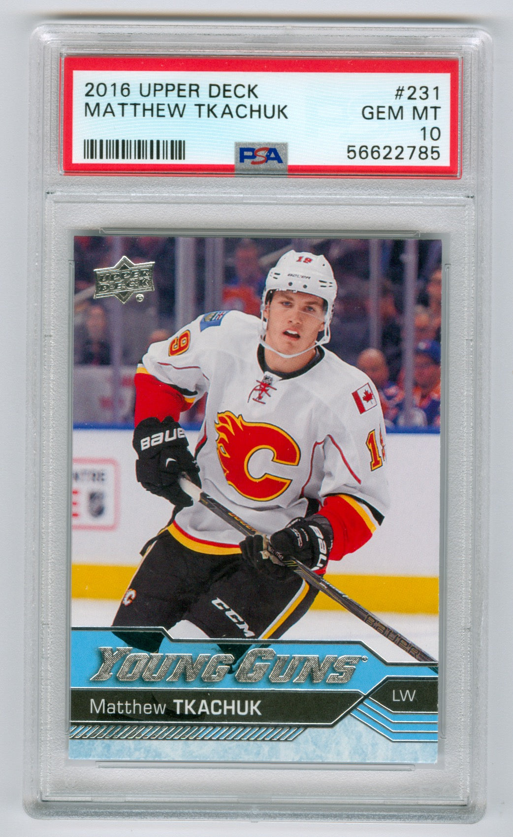 2016-17 Upper Deck #231 Matthew Tkachuk PSA 10 (Rookie)