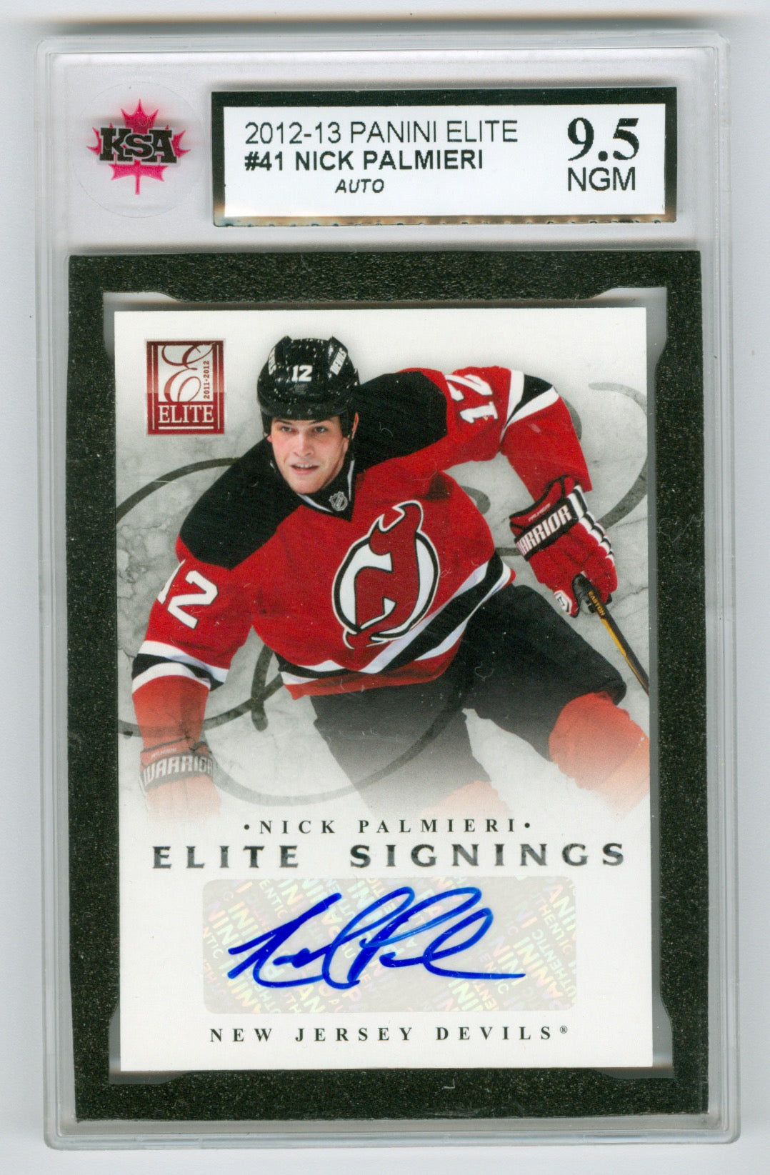 2012-13 Panini Elite Signings #41 Nick Palmieri KSA 9.5