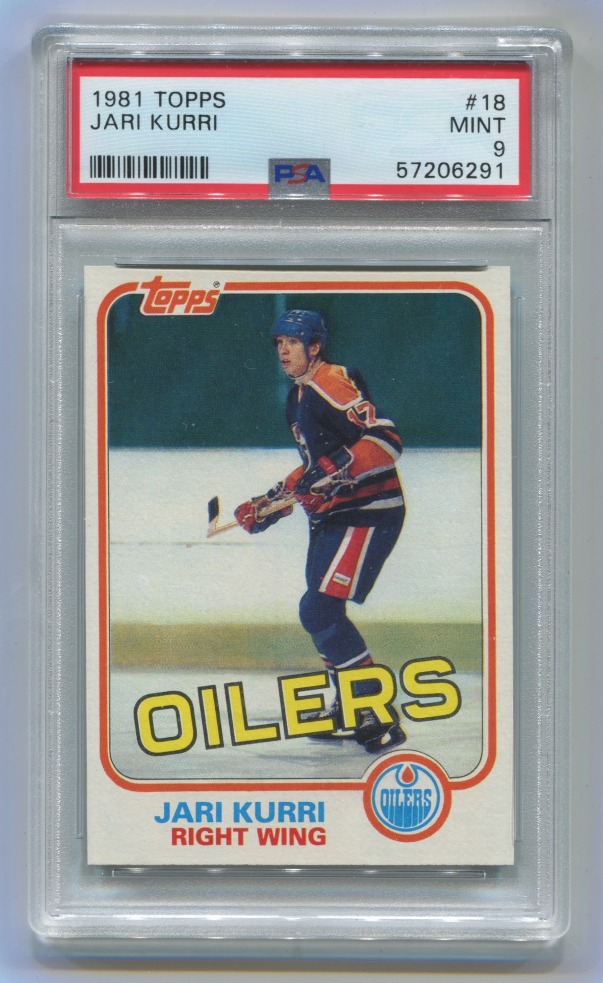 1981-82 Topps #18 Jari Kurri PSA 9 (Rookie)