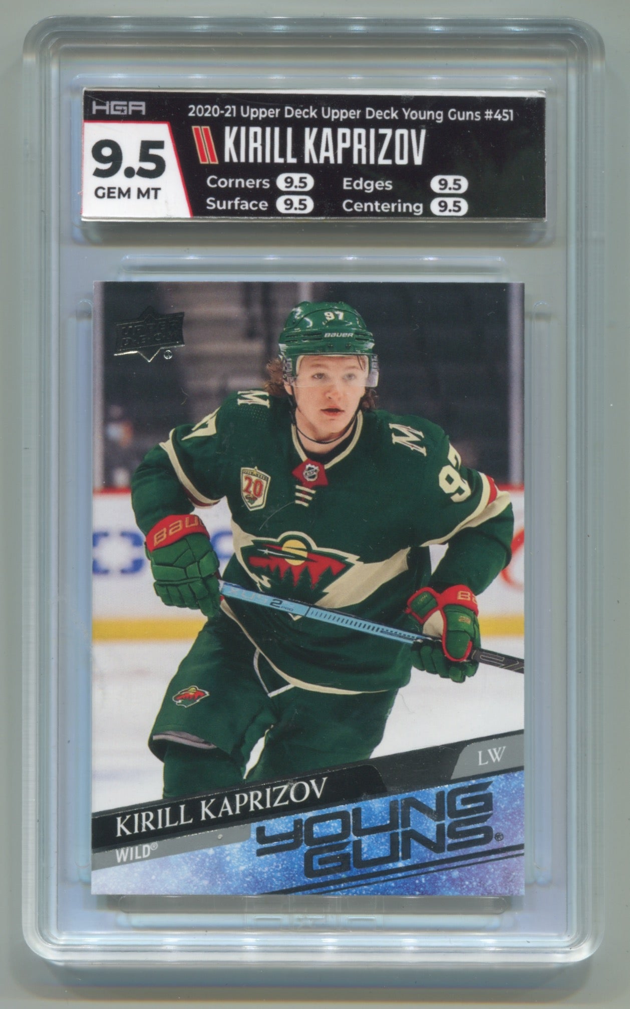 2020-21 Upper Deck #451 Kirill Kaprizov HGA 9.5 (Rookie)
