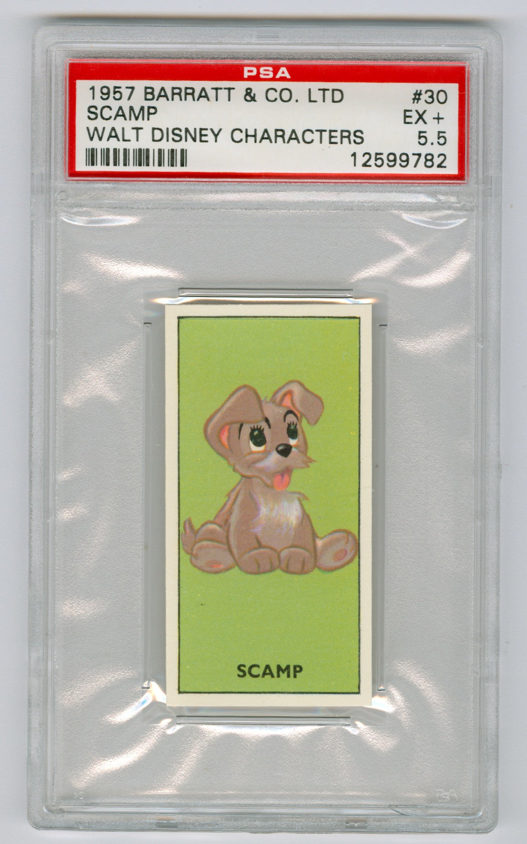 1957 Barratt & Co. Ltd. Walt Disney Characters #30 Scamp PSA 5.5
