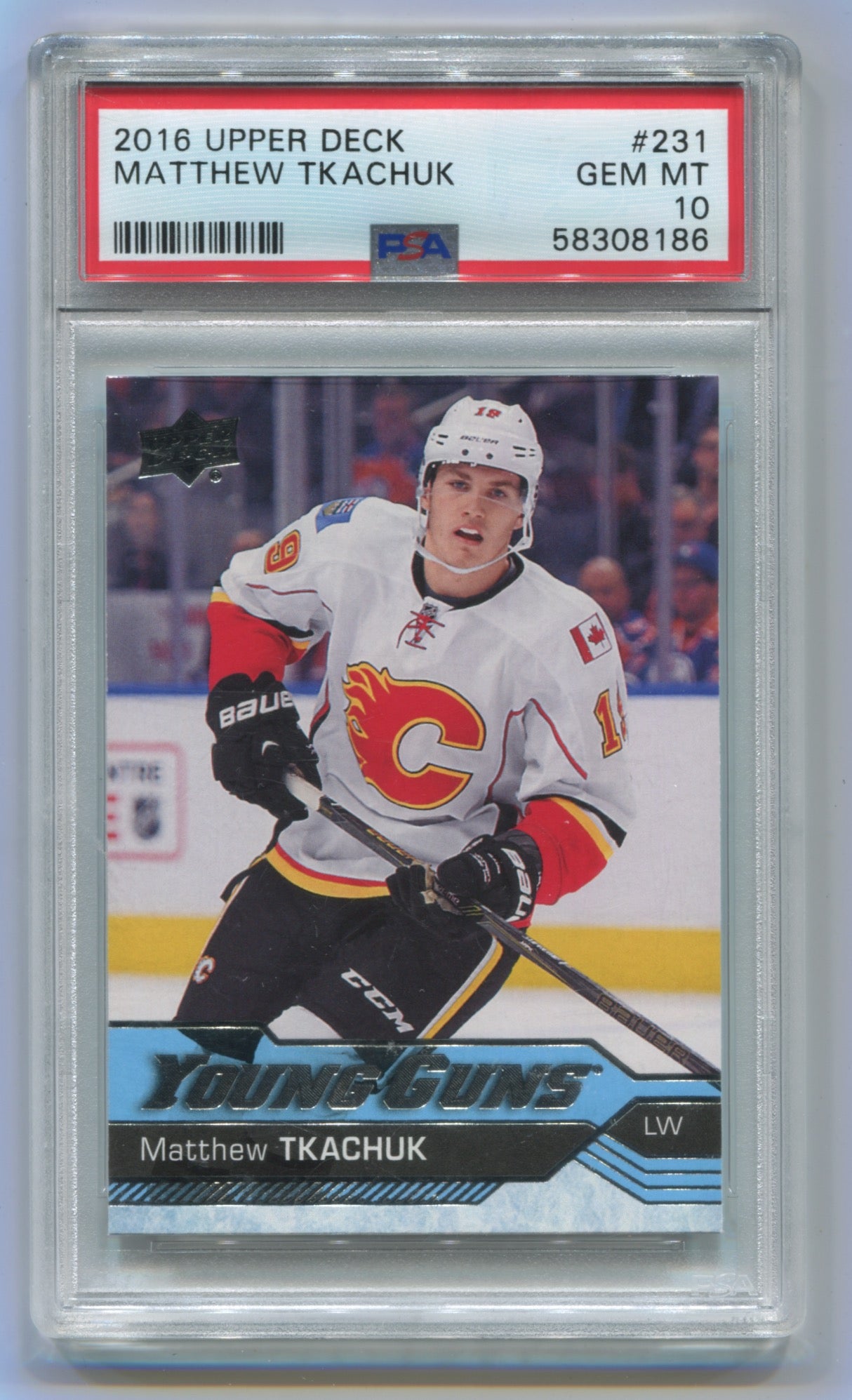 2016-17 Upper Deck #231 Matthew Tkachuk PSA 10 (Rookie)