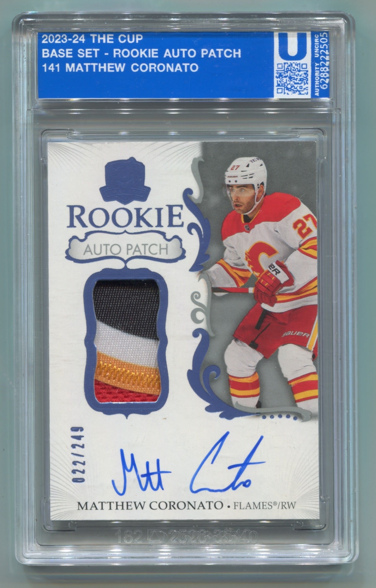 2023-24 Upper Deck The Cup #141 Matthew Coronato #022/249 (Rookie)