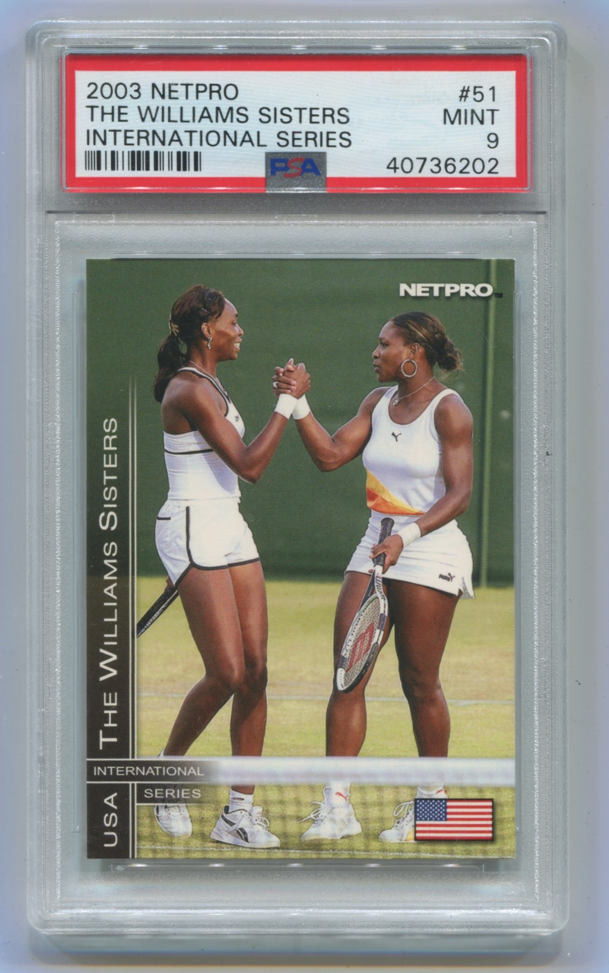 2003 Netpro International Series #51 The Williams Sisters PSA 9