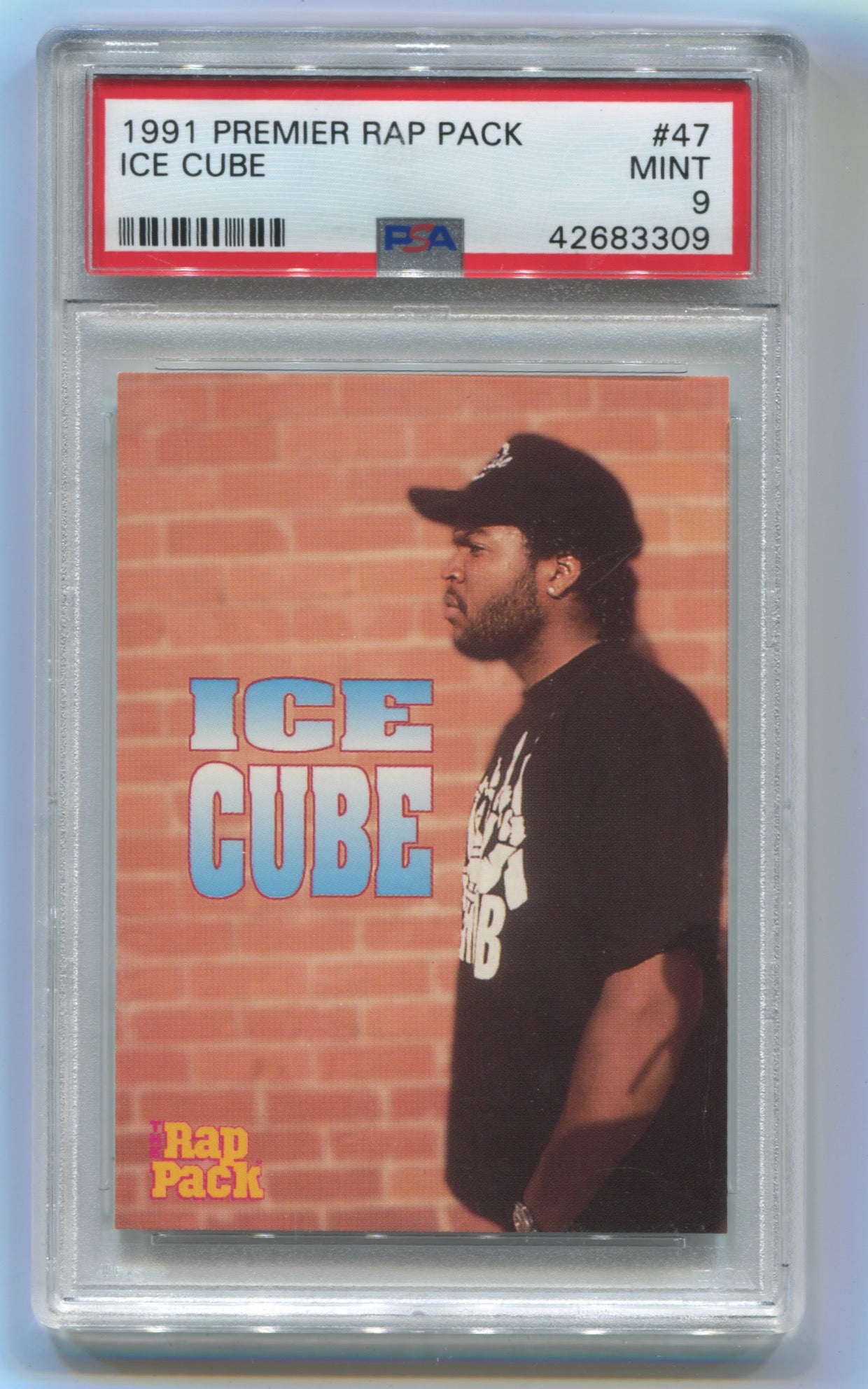 1991 Premier Rap Pack #47 Ice Cube PSA 9