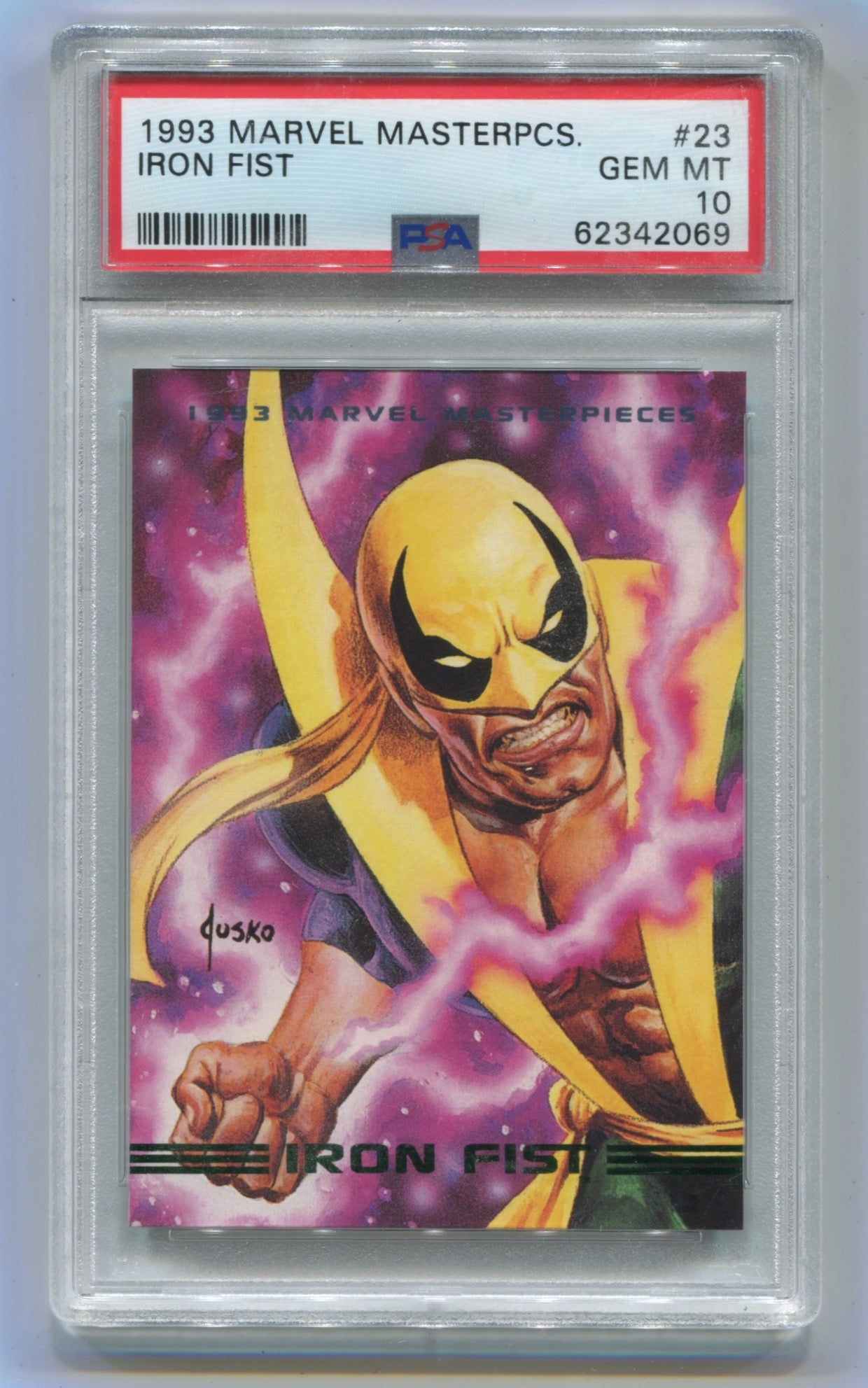 1993 Marvel Masterpieces #23 Iron Fist PSA 10