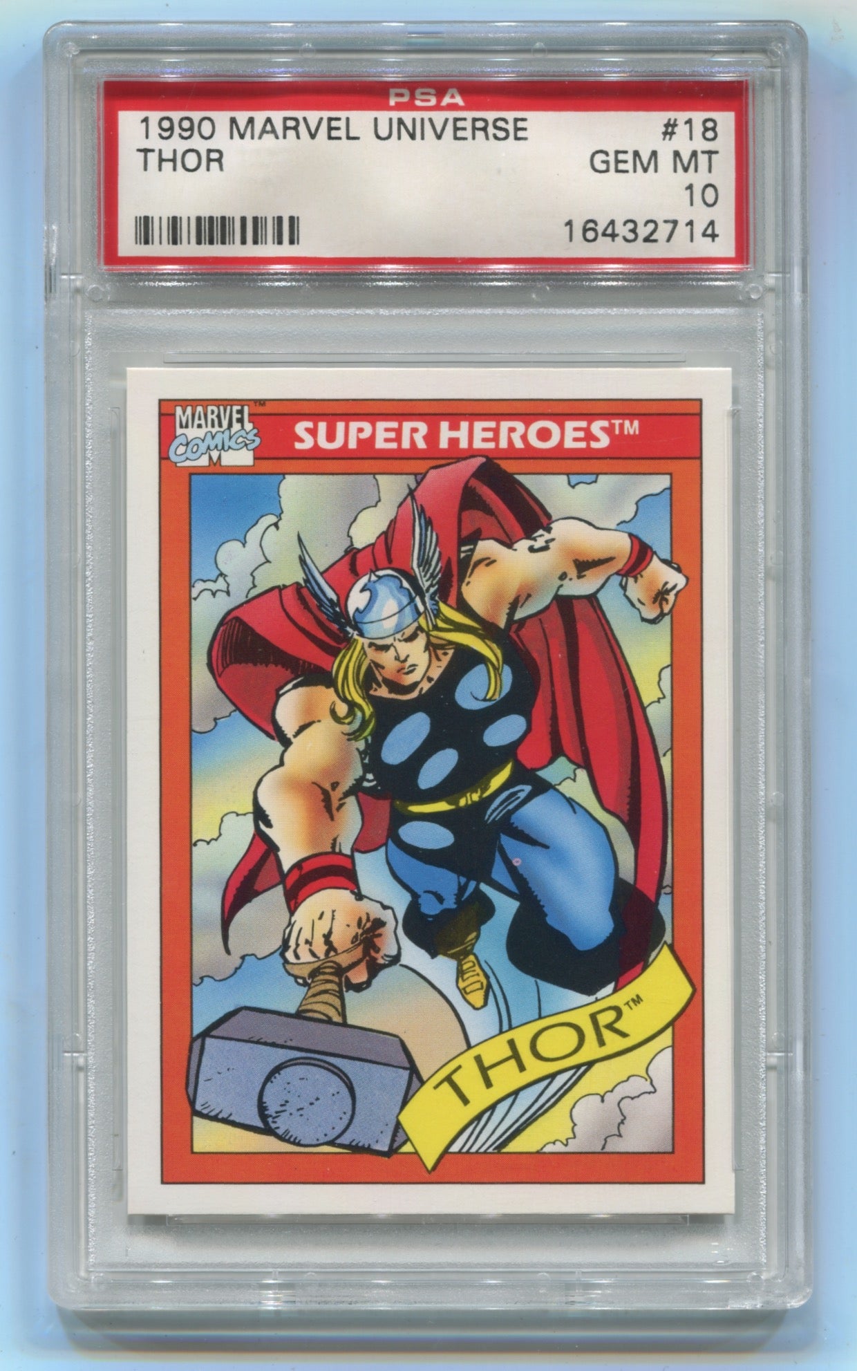 1990 Marvel Universe #18 Thor PSA 10
