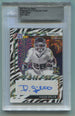 2022 Leaf Pro Set Metal Autographed Pre- Production Proof Mojo Zebra Isaiah Spiller #1/1