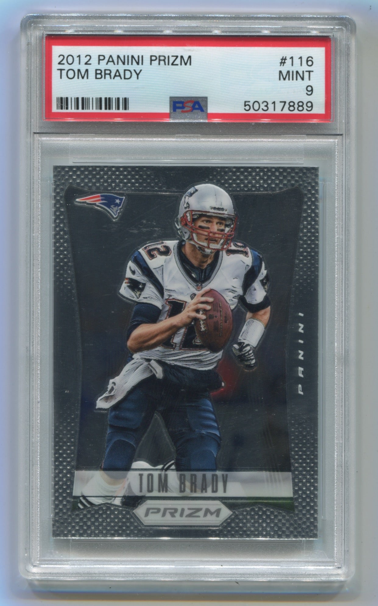2012 Panini Prizm #116 Tom Brady PSA 9