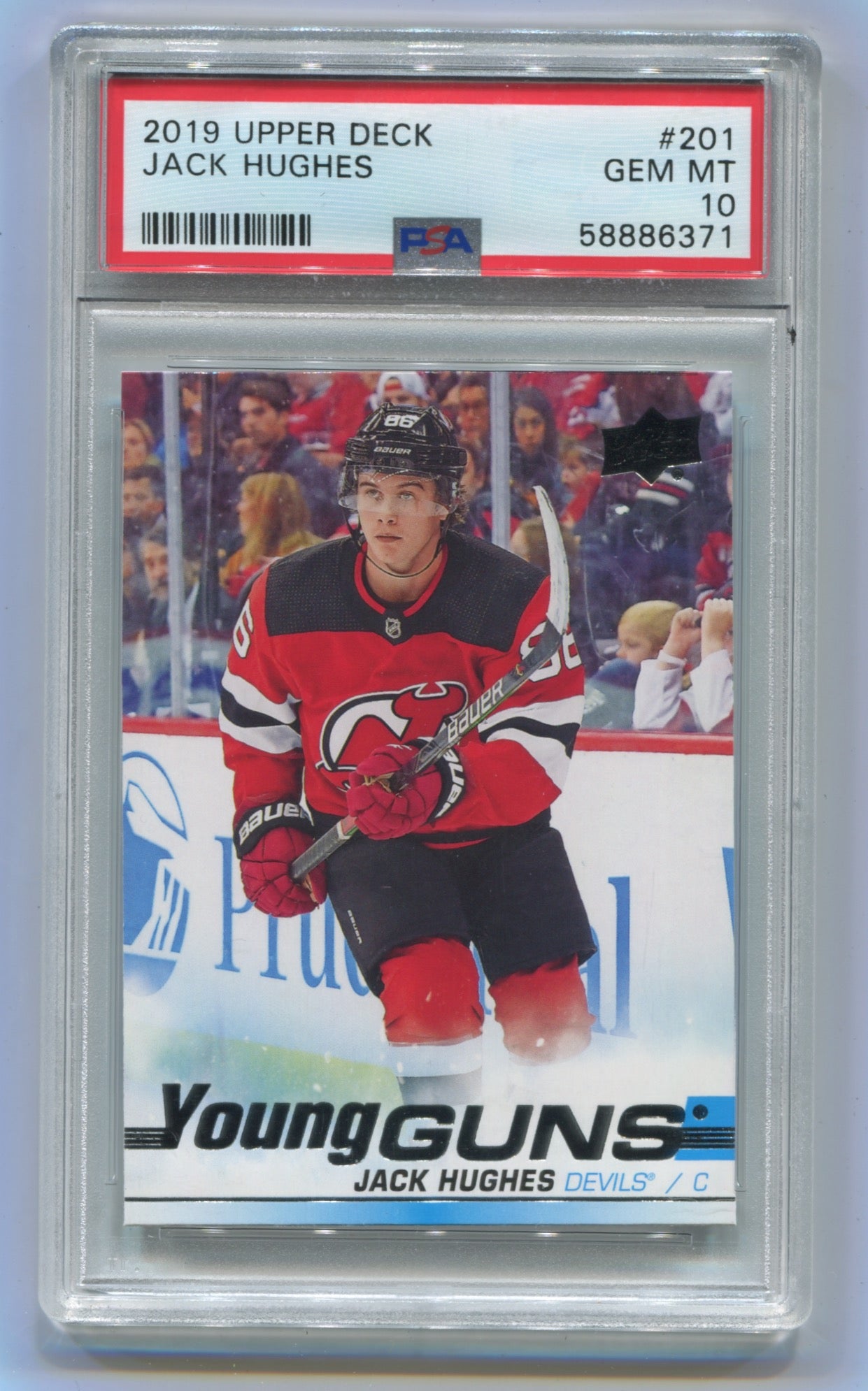 2019-20 Upper Deck #201 Jack Hughes PSA 10 (Rookie)