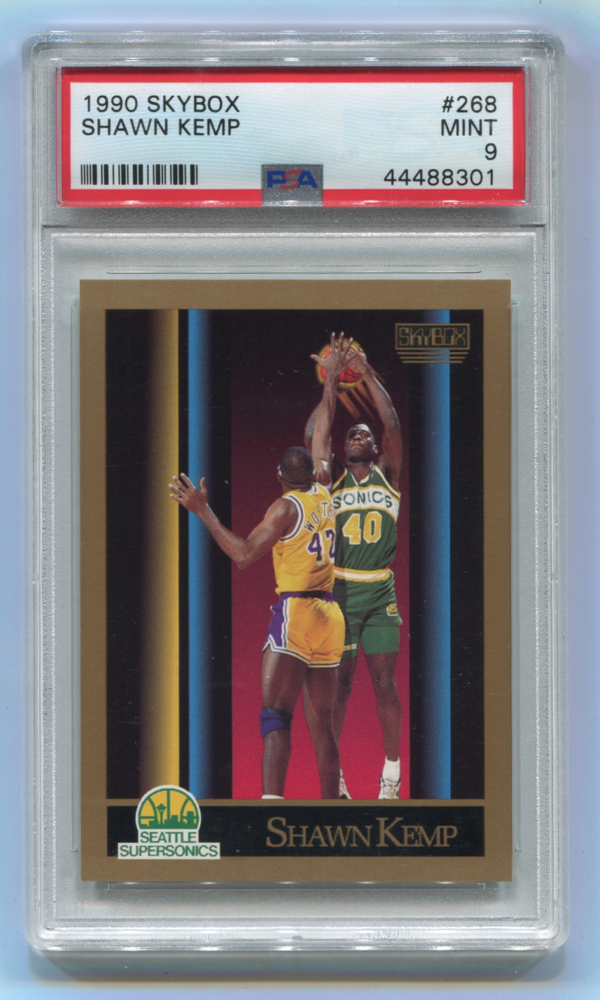 1990-91 Skybox #268 Shawn Kemp PSA 9 (Rookie)