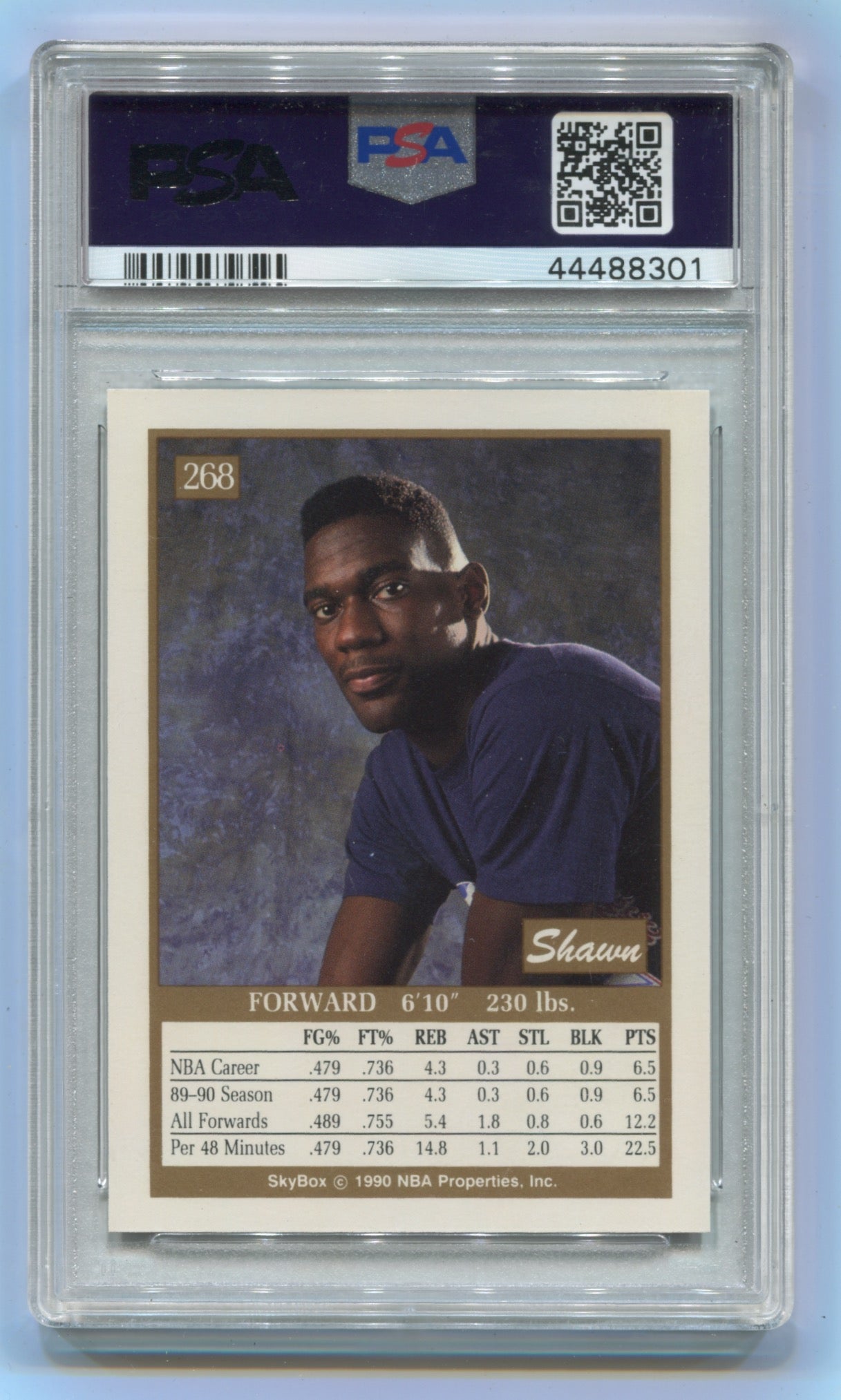 1990-91 Skybox #268 Shawn Kemp PSA 9 (Rookie)