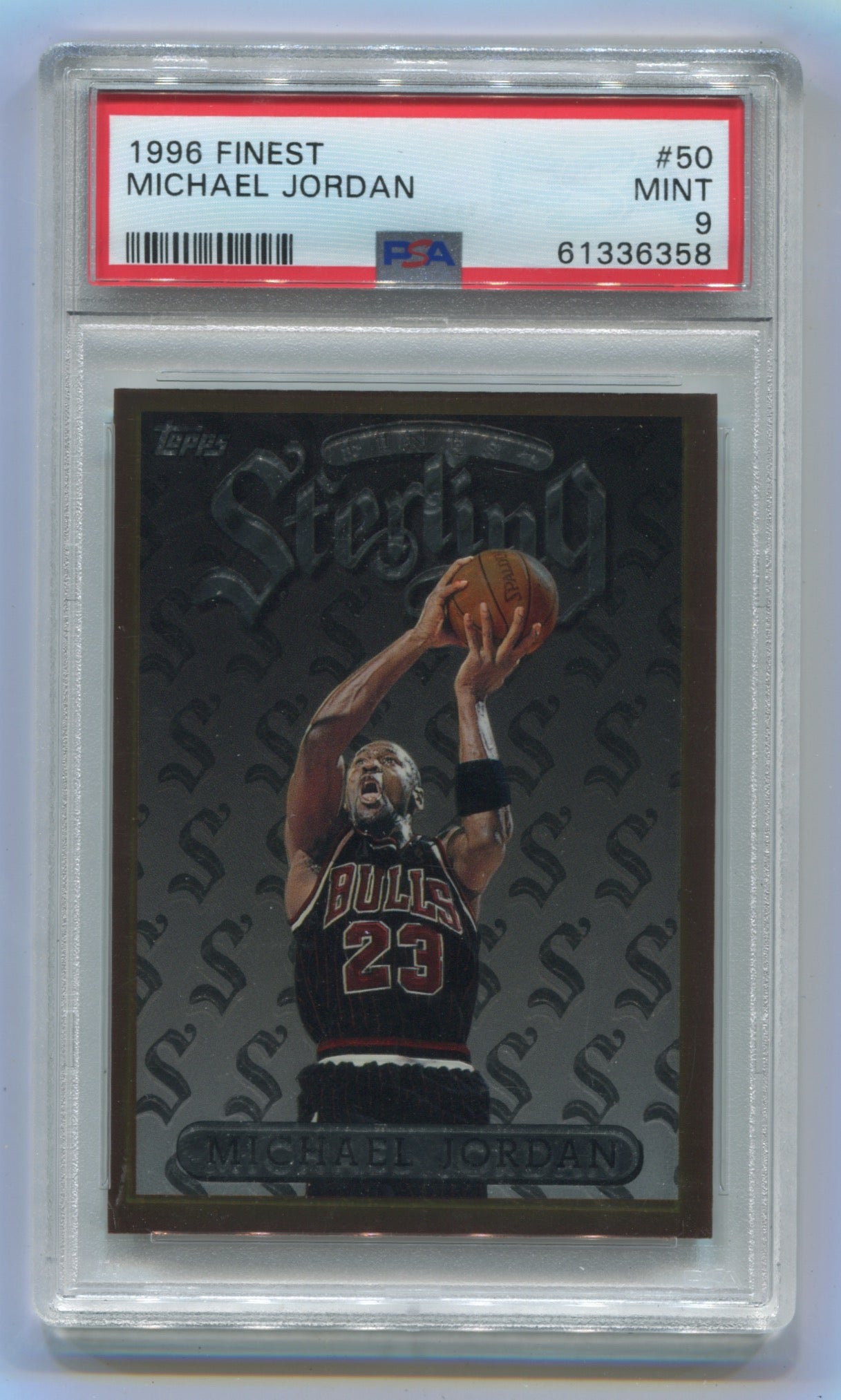 1996-97 Finest #50 Michael Jordan PSA 9