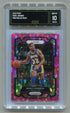2023-24 Panini Prizm Pink Ice Prizm #185 Magic Johnson GMA 10