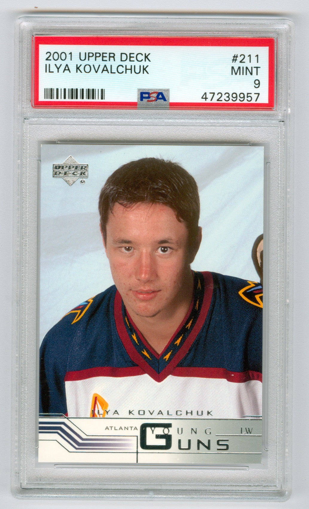 2001-02 Upper Deck #211 Ilya Kovalchuk PSA 9 (Rookie) | Eastridge Sports Cards