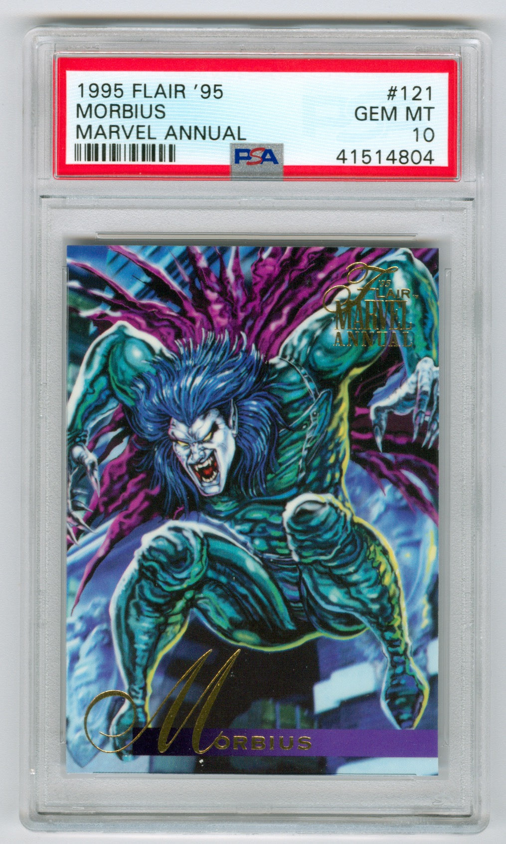 1995 Flair '95 Marvel Annual #121 Morbius PSA 10