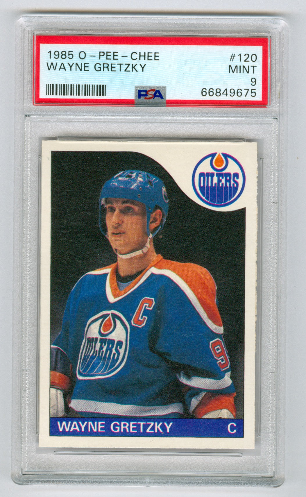 1985-86 O-Pee-Chee #120 Wayne Gretzky PSA 9