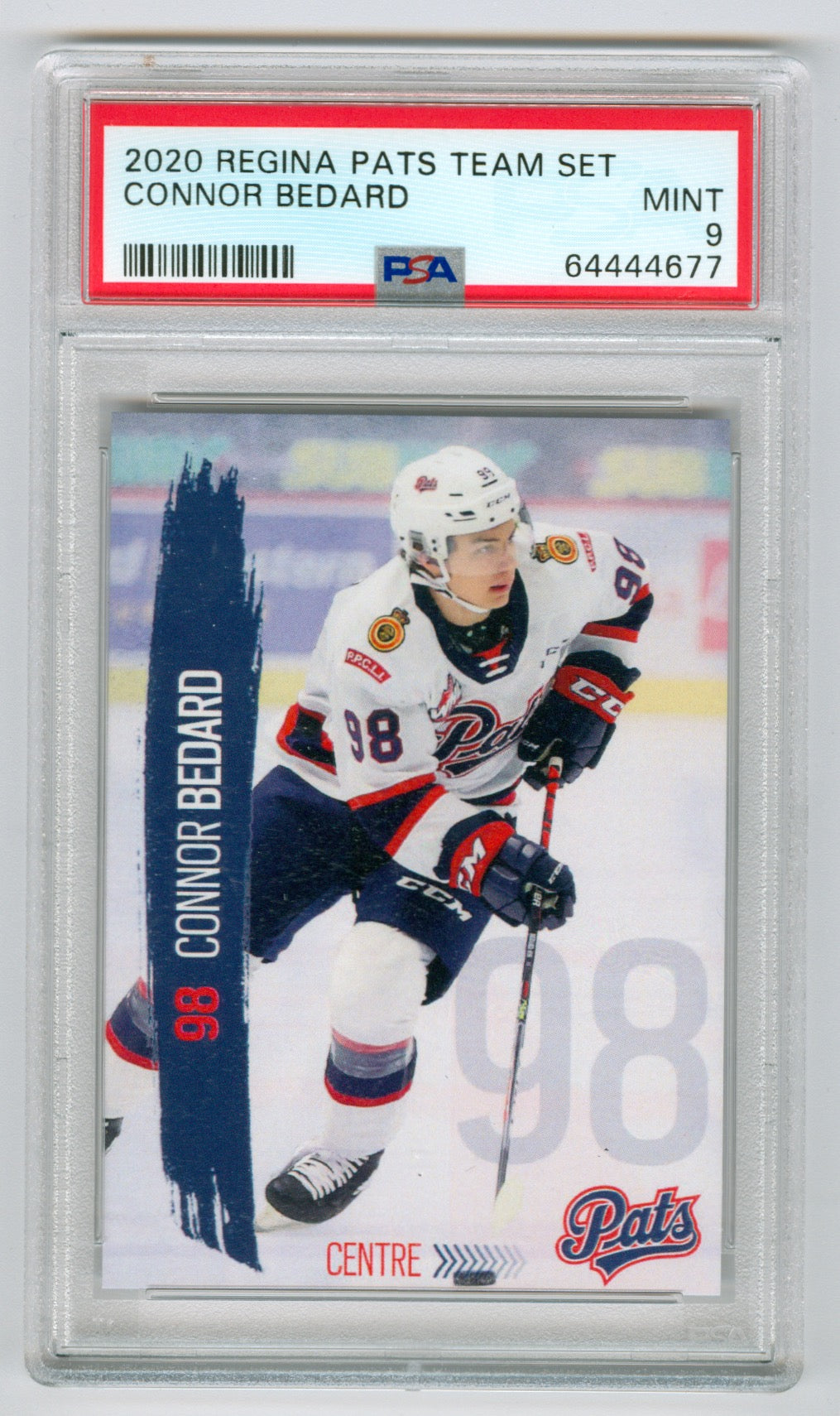 2020-21 Regina Pats Team Set Connor Bedard PSA 9