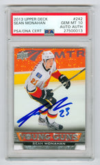 2013-14 Upper Deck #242 Sean Monahan PSA 10 (Auto Authentic) (Rookie) | Eastridge Sports Cards
