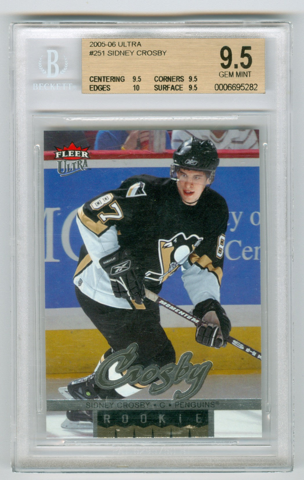 2005-06 Ultra #251 Sidney Crosby BGS 9.5 (Rookie) | Eastridge Sports Cards