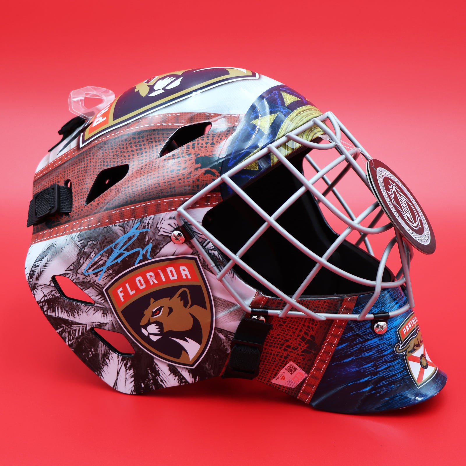 Sergei Bobrovsky Florida Panthers Autographed Replica Goalie Mask (Fanatics Authentic)