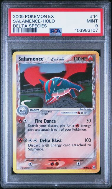 2005 Pokemon Delta Species #14 Salamence - Holo PSA 9