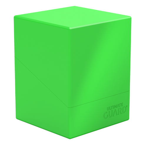 Ultimate Guard Deck Case Boulder 100+ Solid Neon Green | Eastridge Sports Cards