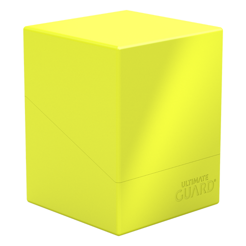 Ultimate Guard Deck Case Boulder 100+ Solid Neon Yellow | Eastridge Sports Cards