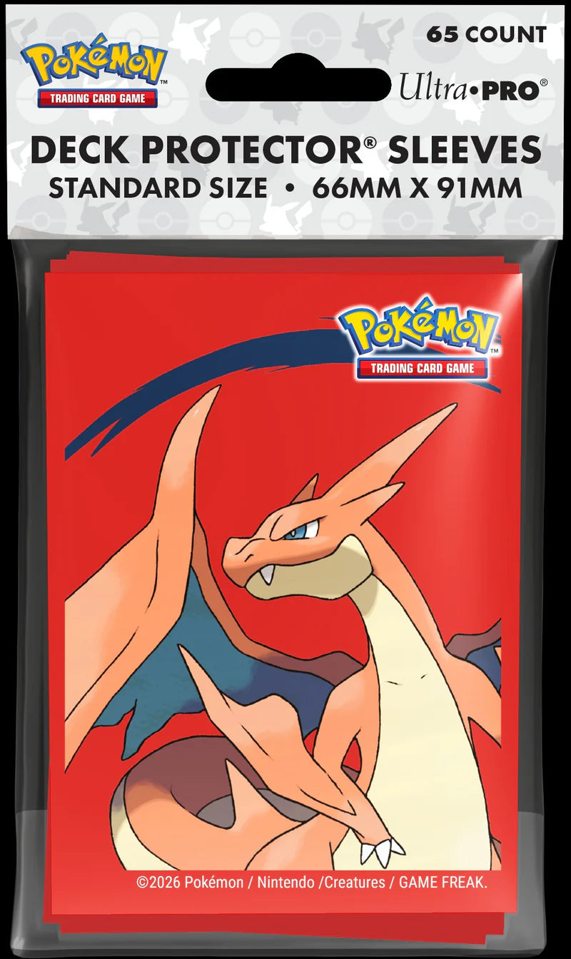 UP Pokemon Card Sleeves - Mega Charizard Y