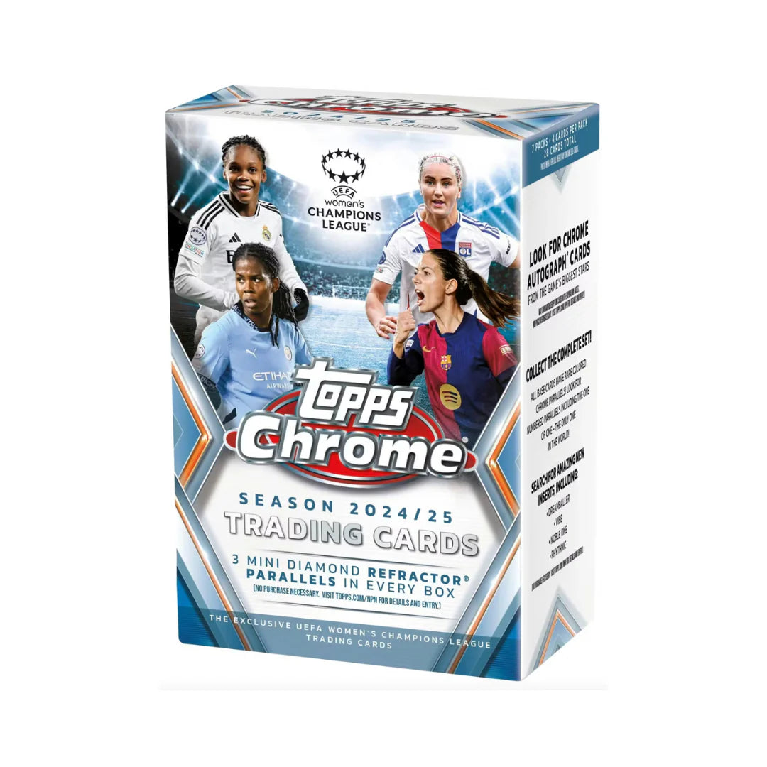 2024-25 Topps Chrome UEFA Women's Champions League Blaster Box