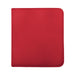 Ultra Pro Vivid 12-Pocket Zippered PRO Binder  - Red
