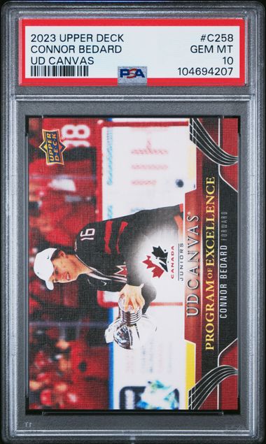 2023-24 Upper Deck UD Canvas #C258 Connor Bedard PSA 10 (Rookie) | Eastridge Sports Cards